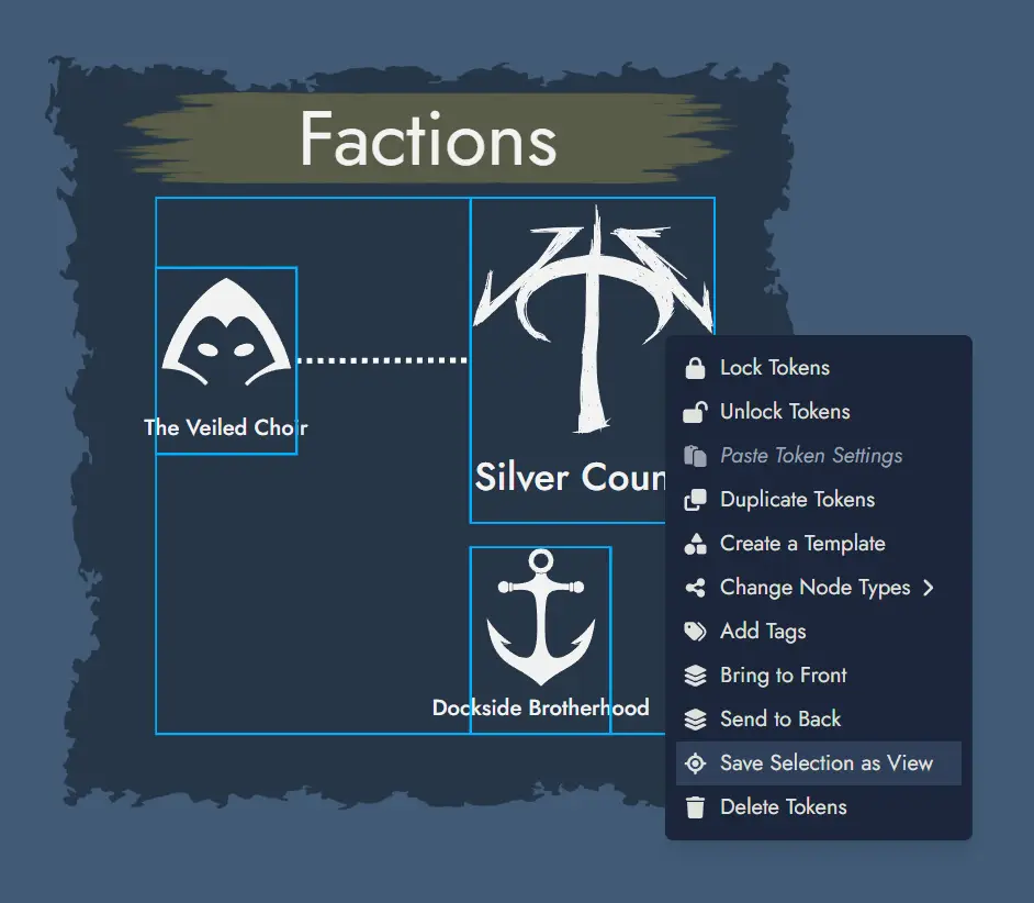 Screenshot of the quick navigation button on the Board